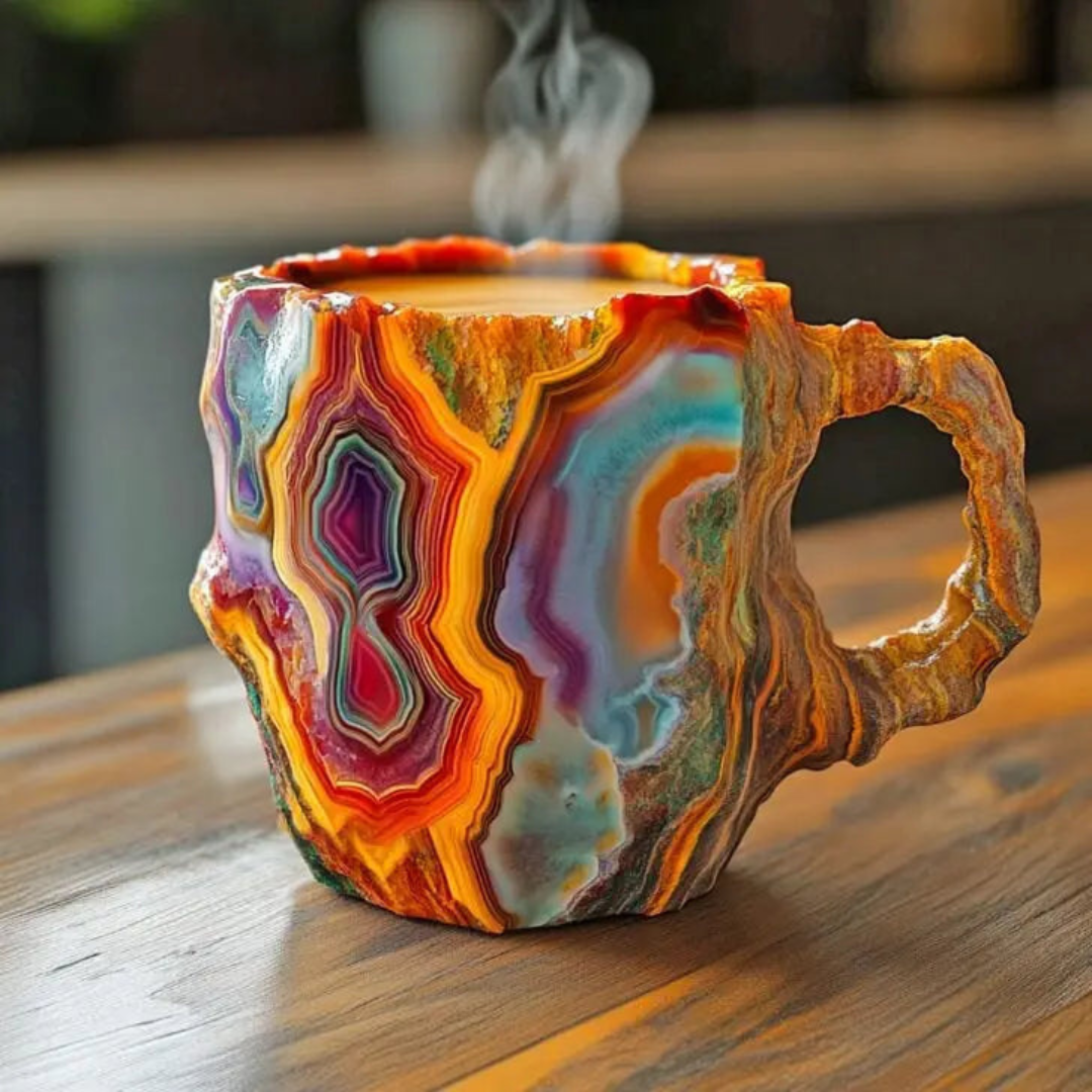 Volkanik Kırmızı Mineral Kahve Kupası