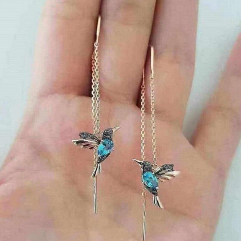 Sharine™ - Şık Kolibri Küpeleri